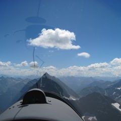 Flugwegposition um 11:41:44: Aufgenommen in der Nähe von Bezirk Inn, Schweiz in 3648 Meter